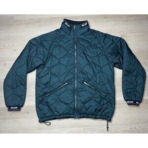 Palace Aq Puffer Jacket Green Mens Size XL Authentic Full Zip Limited Edition
